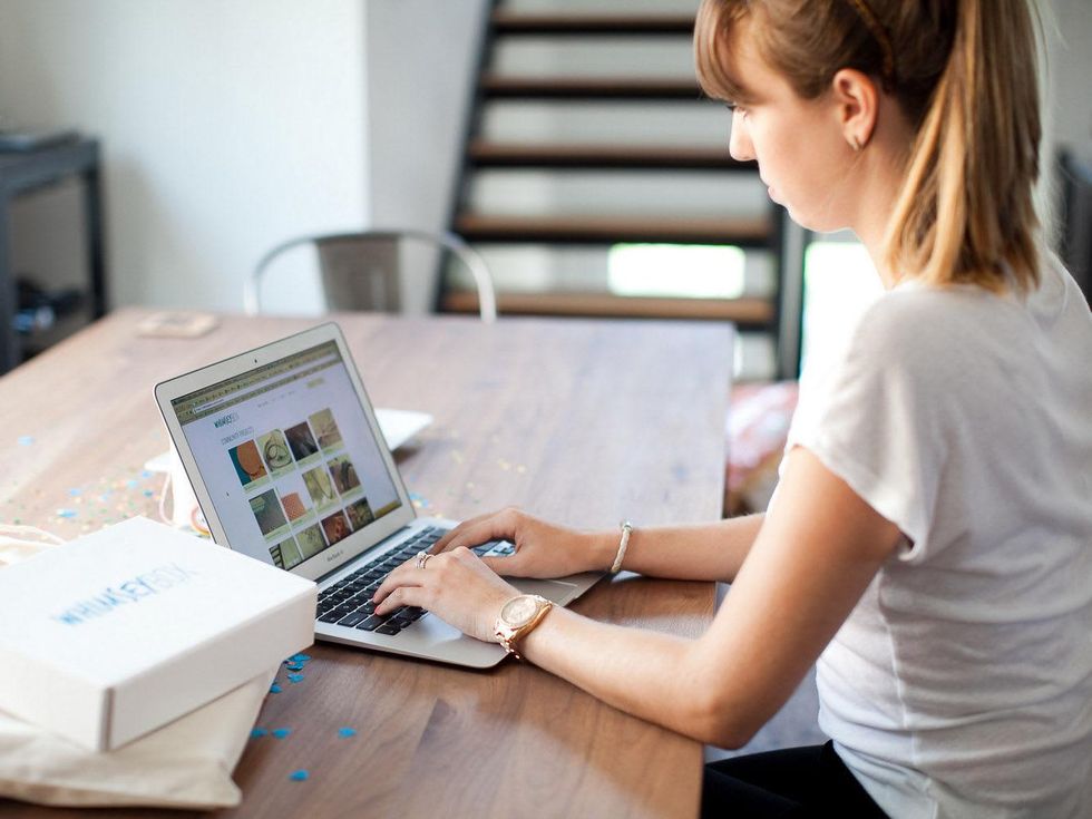 1, Houston Startup Whimseybox, September 2012, woman at computer