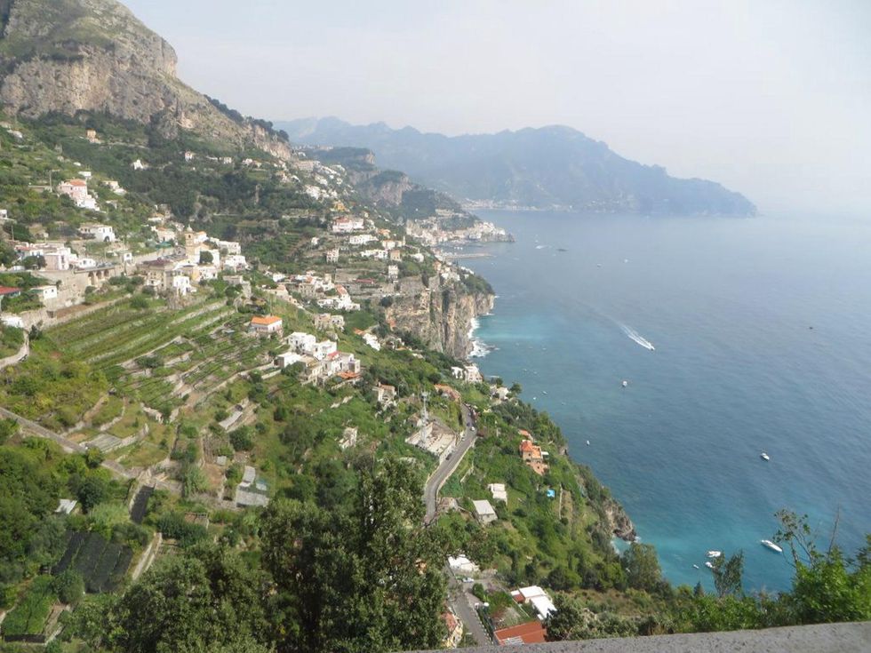 1 Jane Howze Italy trip Amalfi Coast hotel September 2014 View from Monastero Santa Rosa on Amalfi Coast