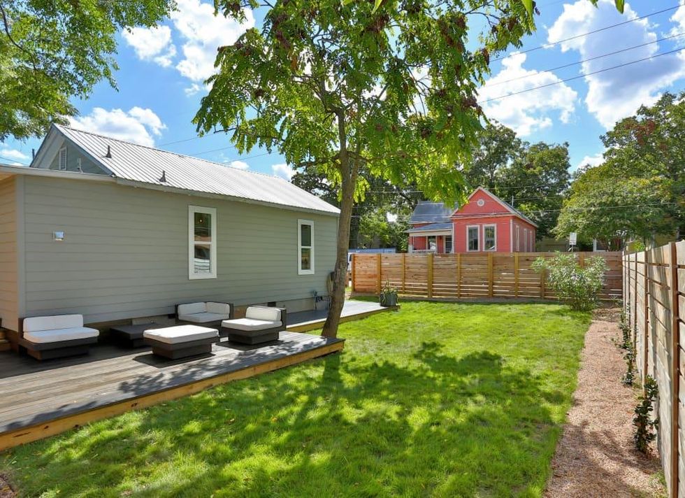 1209 Salina Austin home for sale yard with deck