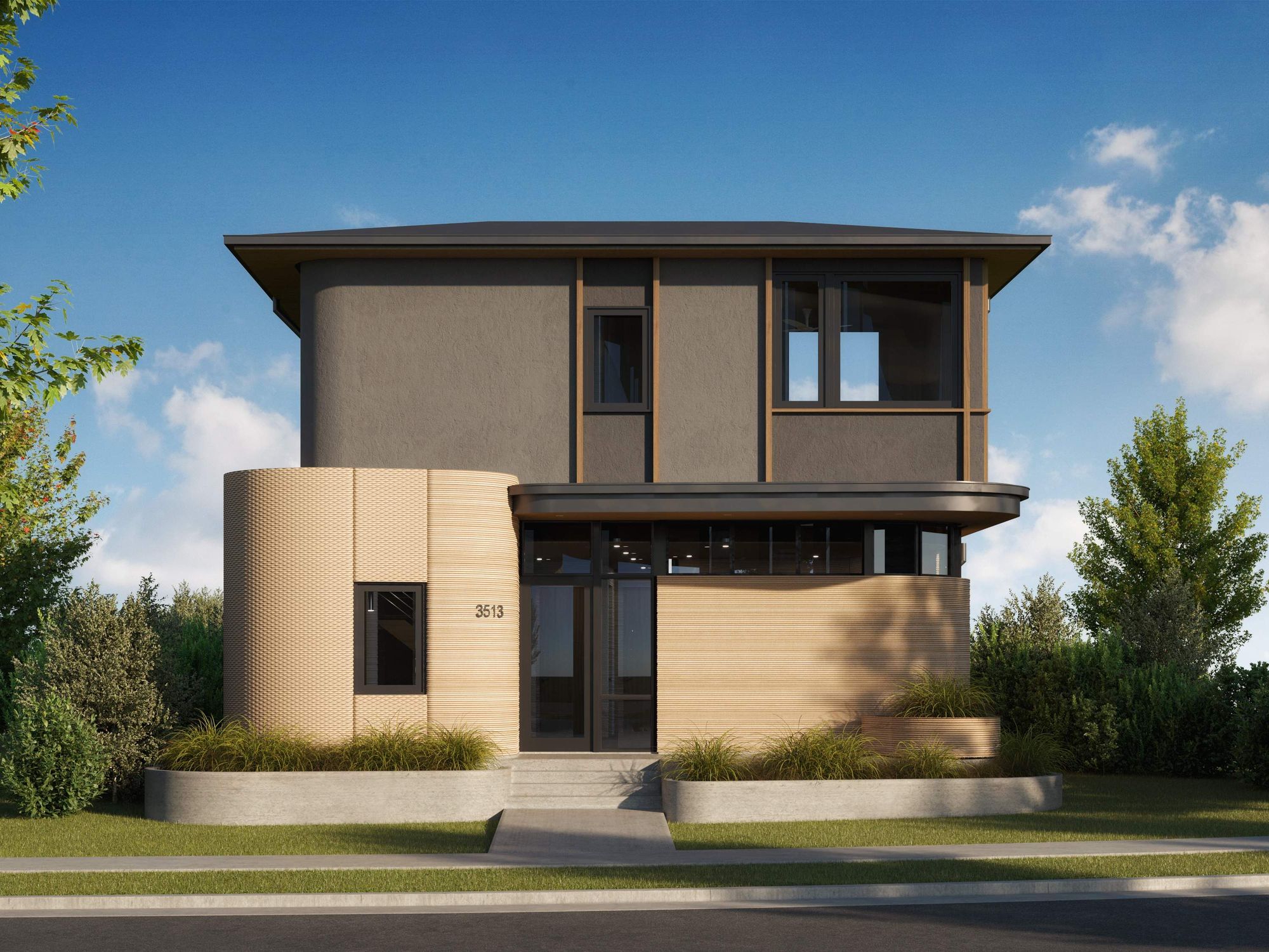 2-bedroom 3D printed home