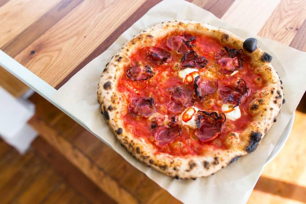 40 North Hot Honey pizza