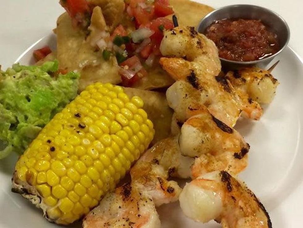 416 bar and grille_shrimp skewers_Austin restaurant_2015