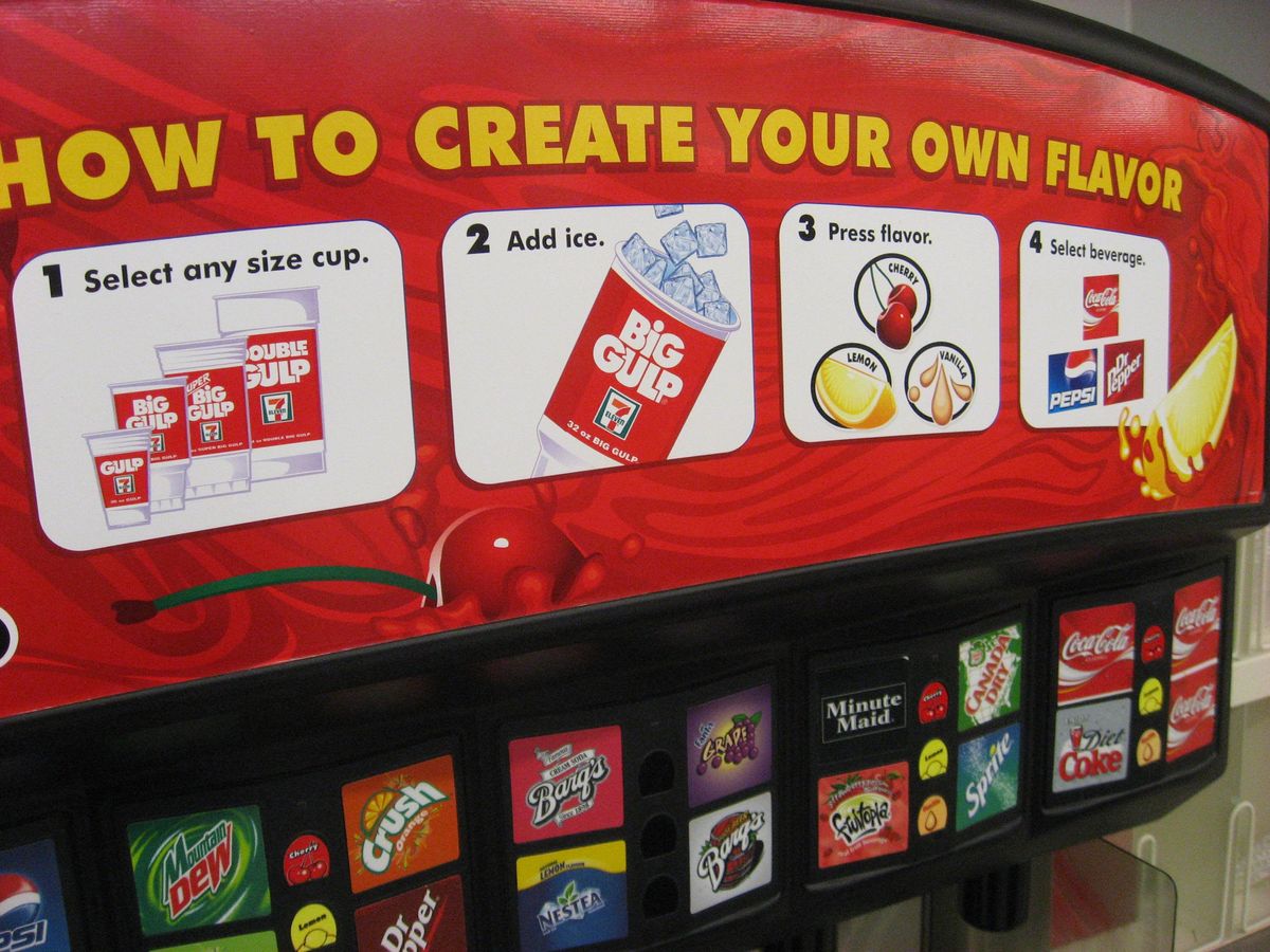 The convenience chain was also the first to install selfserving soda