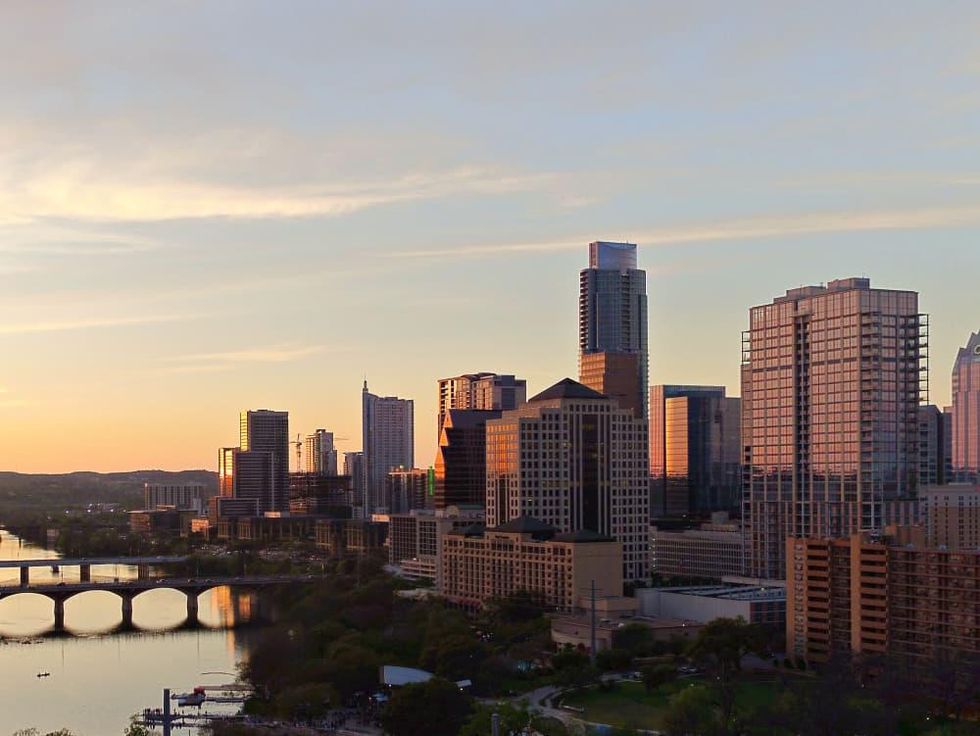 70 Rainey condo downtown Austin skyline view