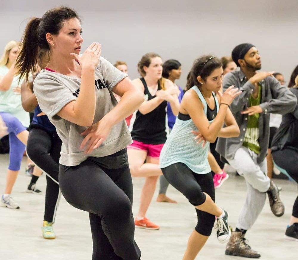 A hip hop class at Ballet Austin