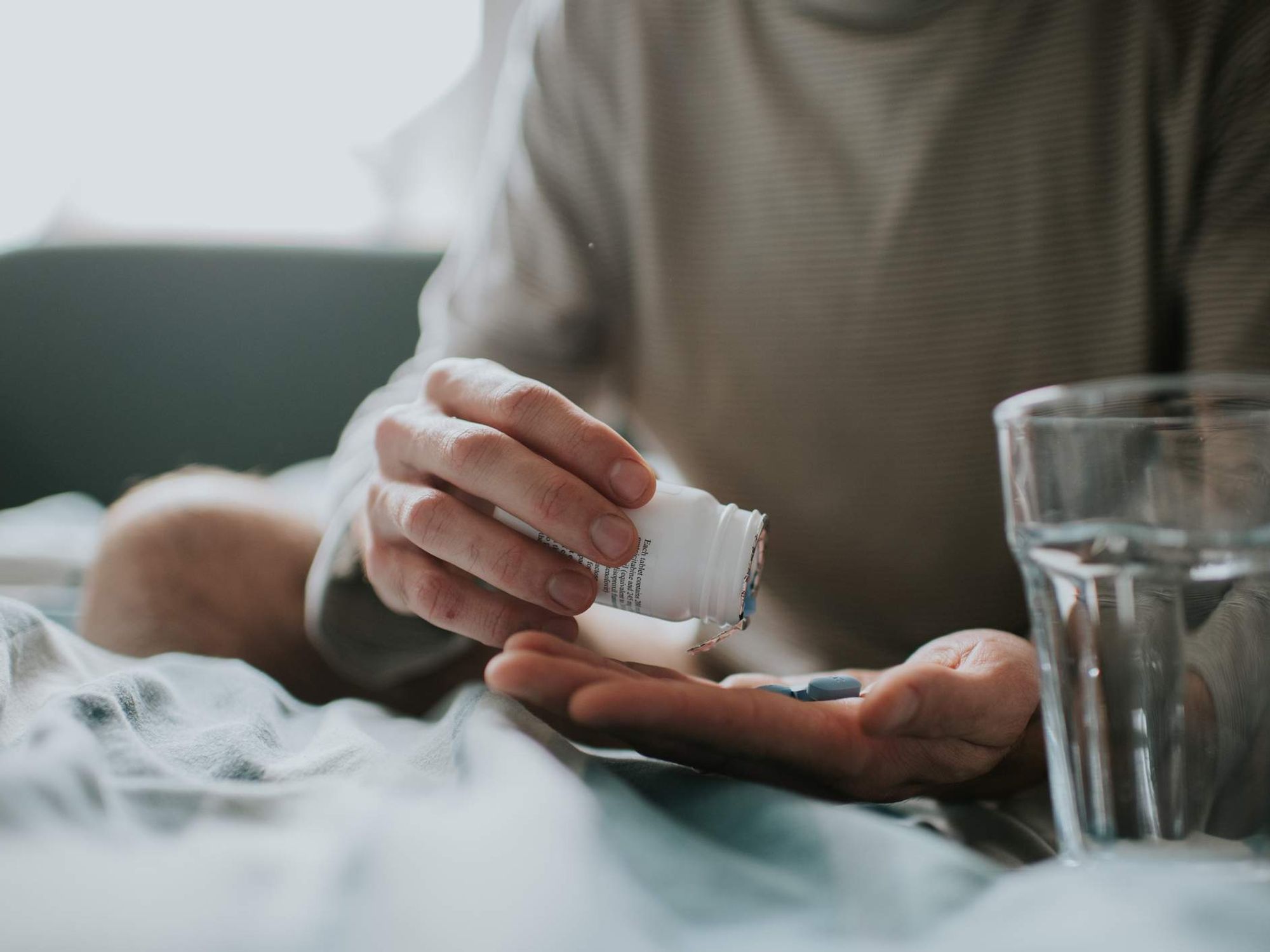 A man takes PrEP for HIV