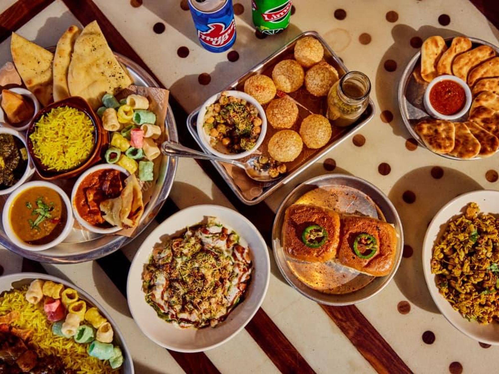 A spread by Curry Up Now, coming to Austin