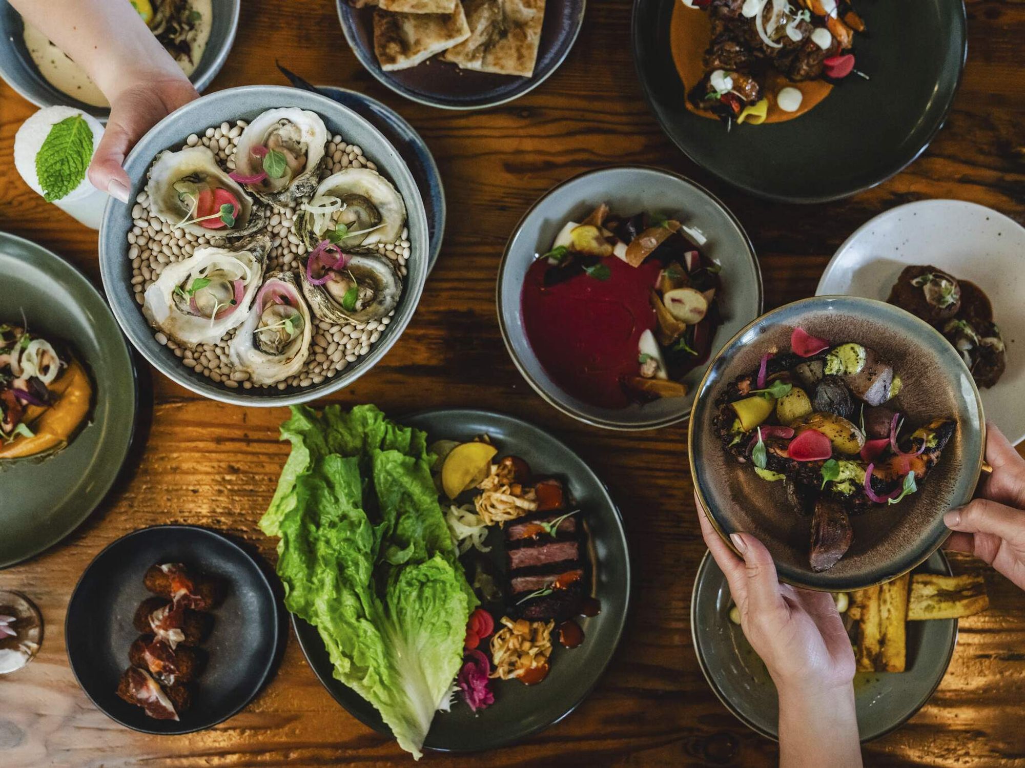 A variety of Spanish dishes and tapas at El Raval.