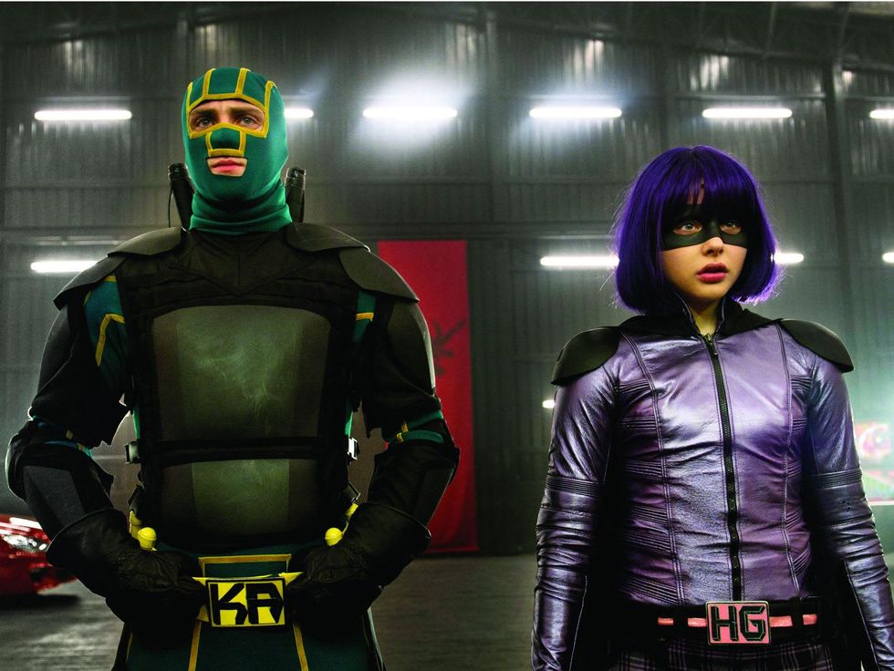 Aaron Taylor-Johnson and Chloe Grace Moretz in Kick-Ass 2