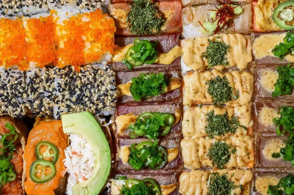 Aburi Oshi Sushi platter
