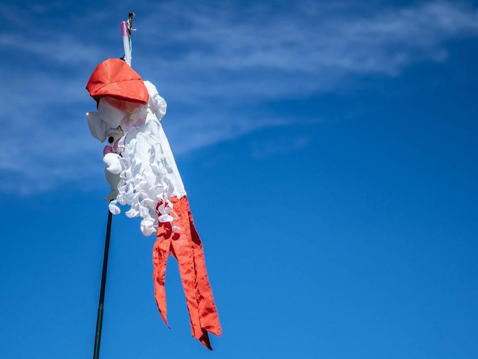 ACL Austin City Limits Music Festival 2016 flags Santa Claus