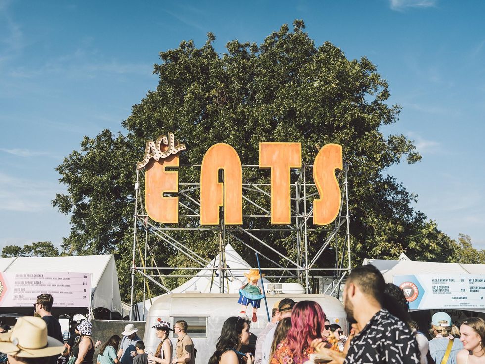 ACL Eats sign at Austin City Limits Festival.
