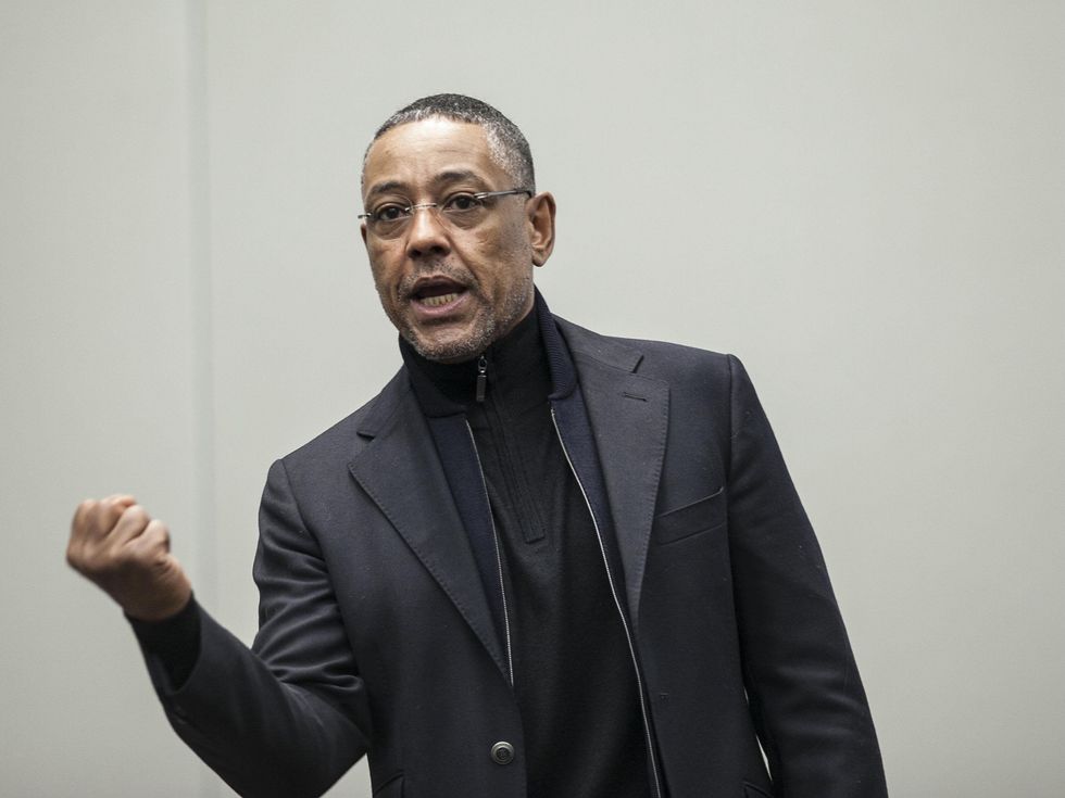 actor Giancarlo Esposito of Breaking Bad and Revolution talking at Austin Wizard World Comic Con