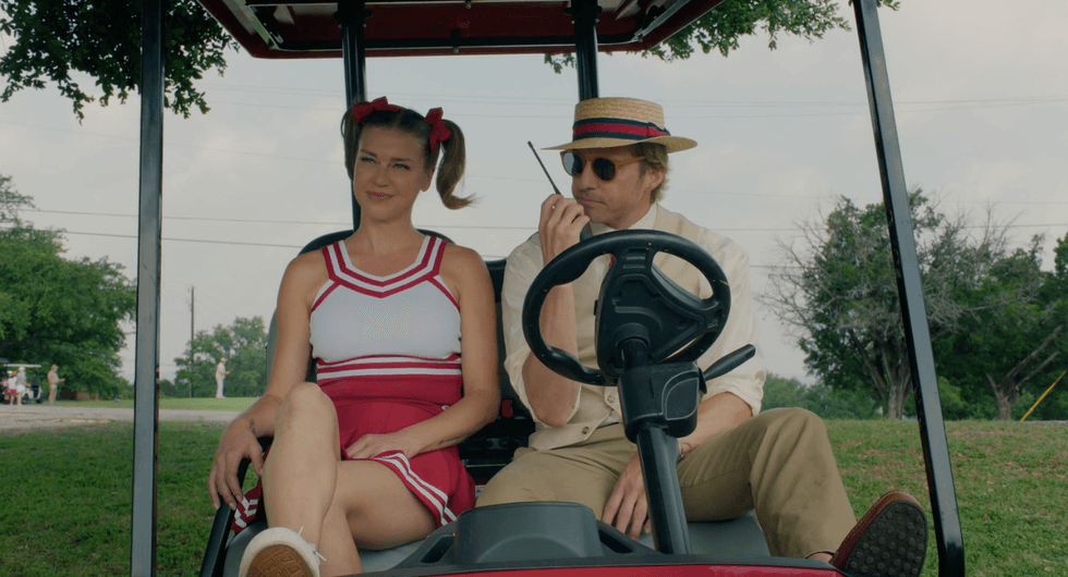 Adrianne Palicki and Ryan Hansen