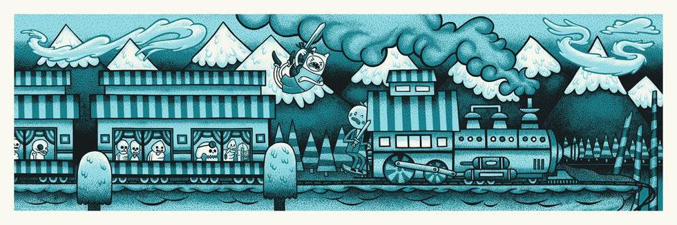Adventure Time Mondo gallery Mystery Train by John Vogl