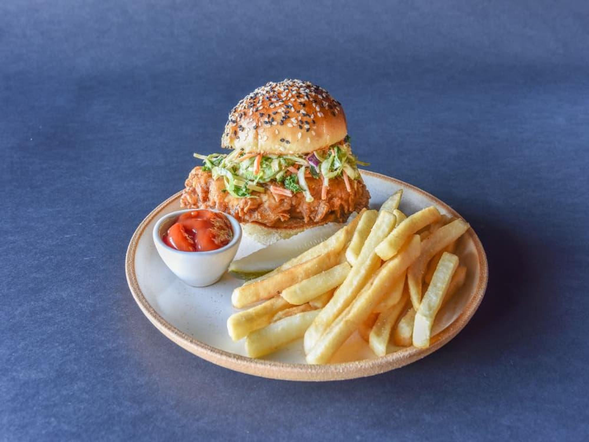 Alamo Drafthouse chicken sandwich fries