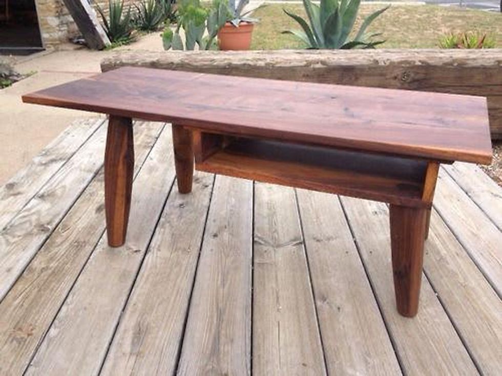 Aldo Valdes Bohm woodworking table