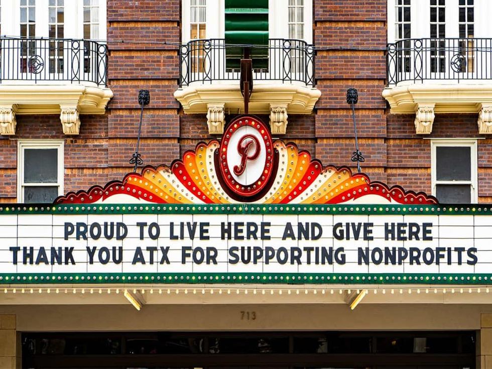 Amplify Austin balloons skyline
