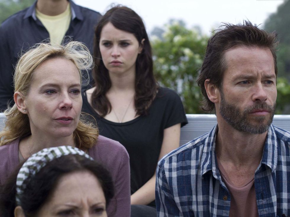 Amy Ryan, Felicity Jones and Guy Pearce in Breathe In