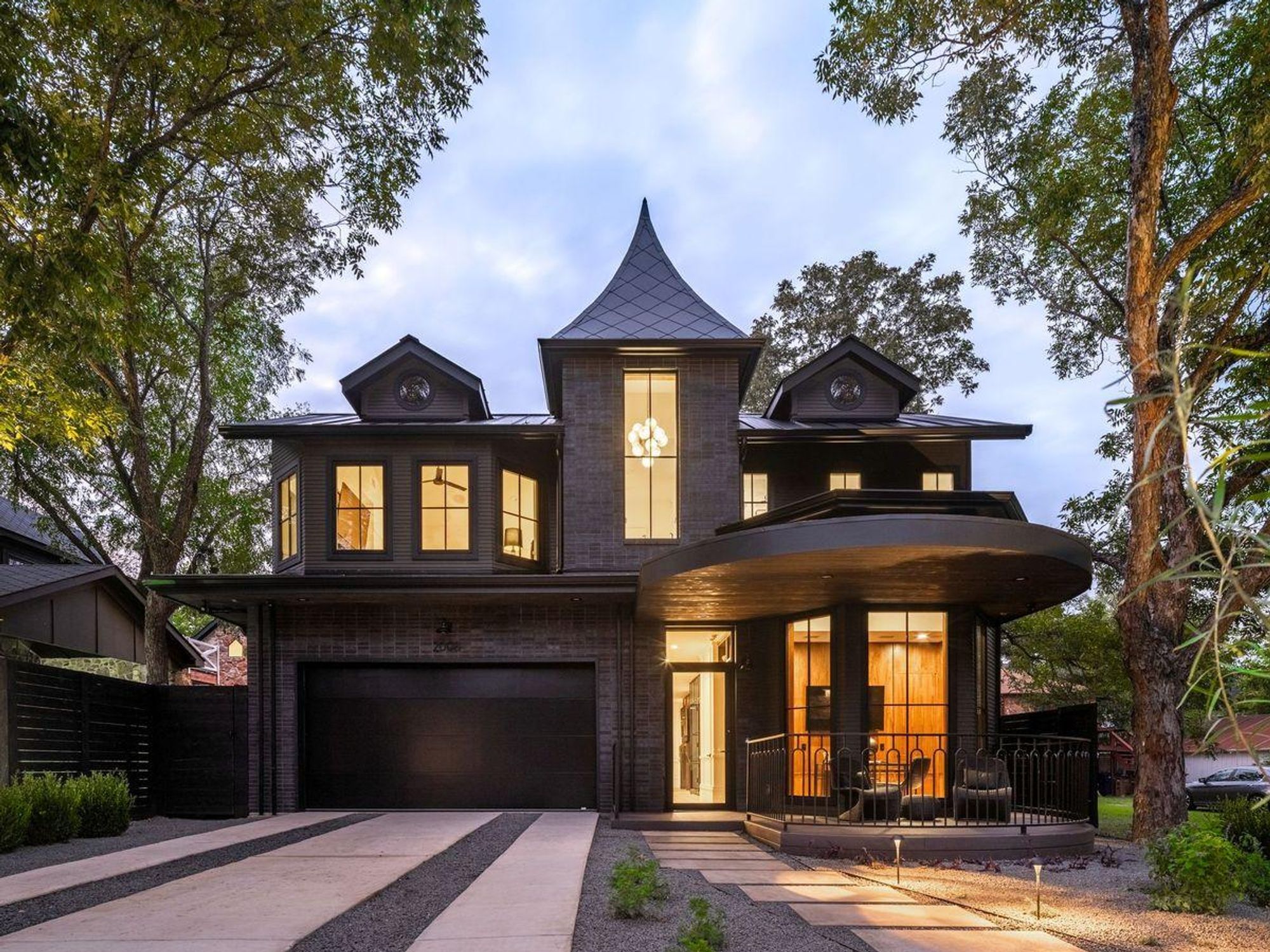 An all-black house by Revent Builds.
