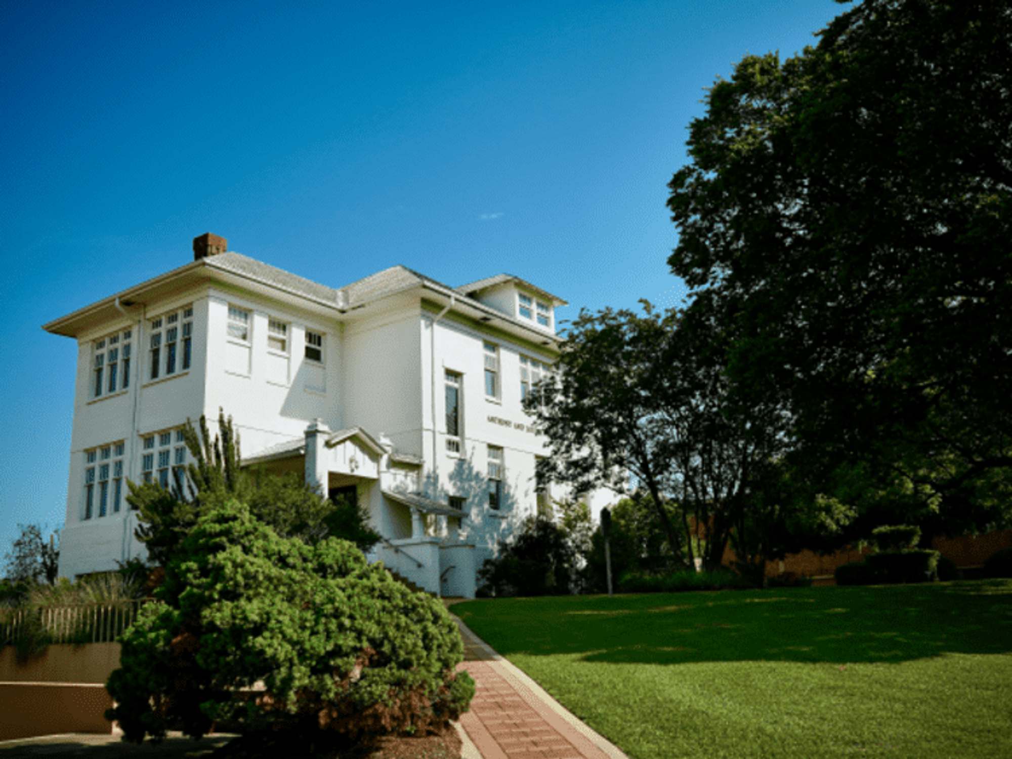 An exterior shot of Huston-Tillotson University.
