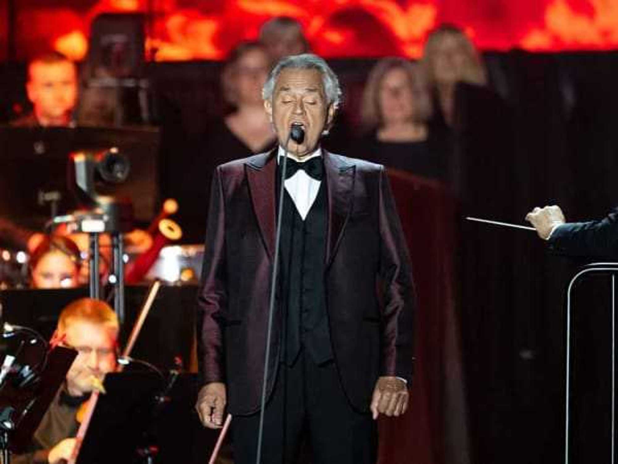 Andrea Bocelli Performs At Ernst-Happel-Stadium