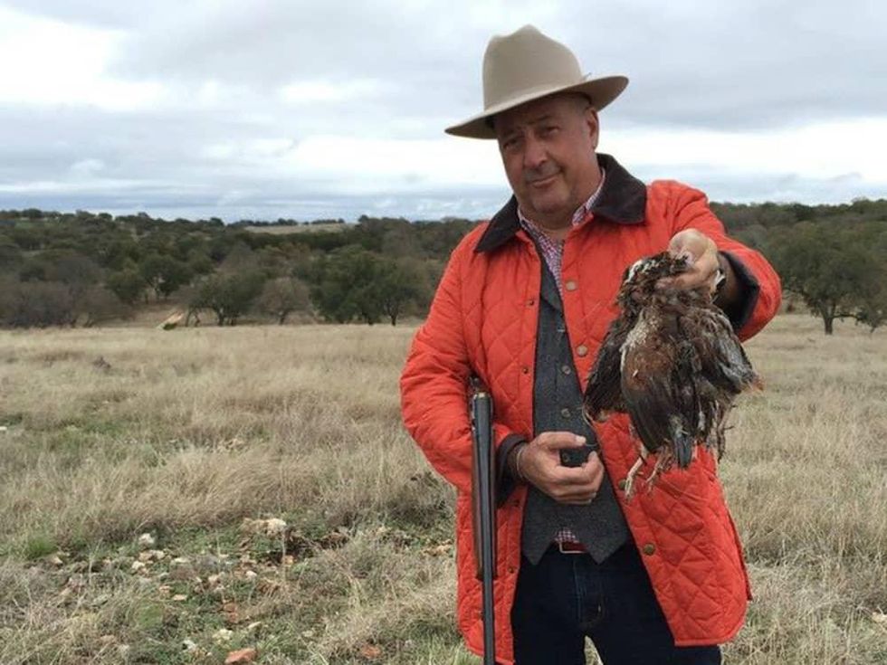 Andrew Zimmern_Bizarre Foods_Broken Arrow Ranch_quail hunting_2015
