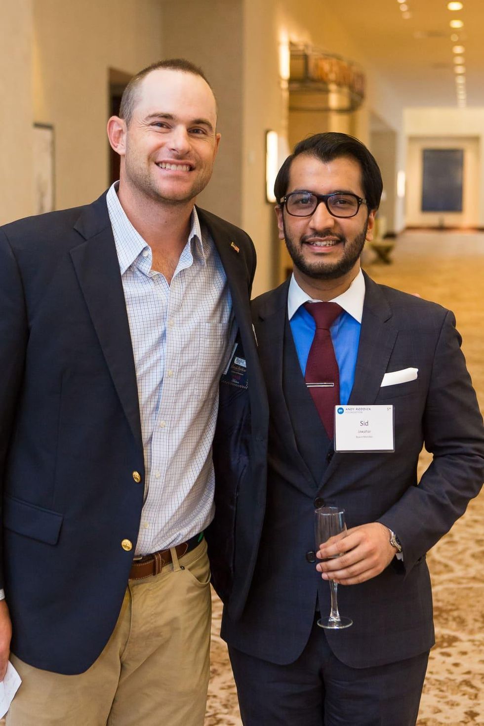 Andy Roddick and Sid Jawahar