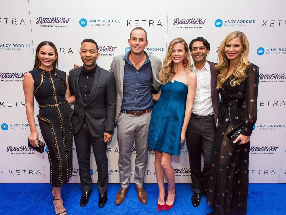 Andy Roddick Foundation Gala 2016 Chrissy Teigen John Legend Andy Roddick Brooklyn Decker Nav Sooch Whitney Casey