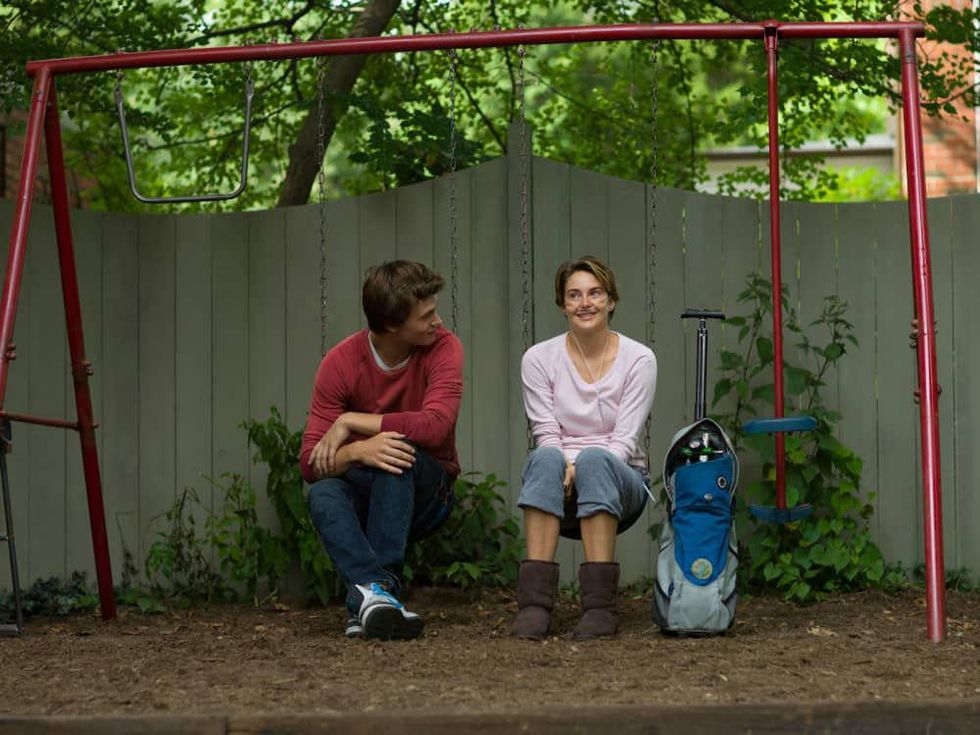 Ansel Elgort and Shailene Woodley in The Fault in Our Stars