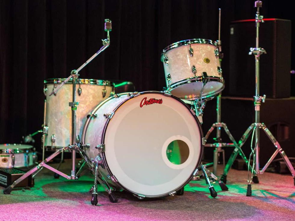 Antone's downtown venue Fifth Street 2016 drum set