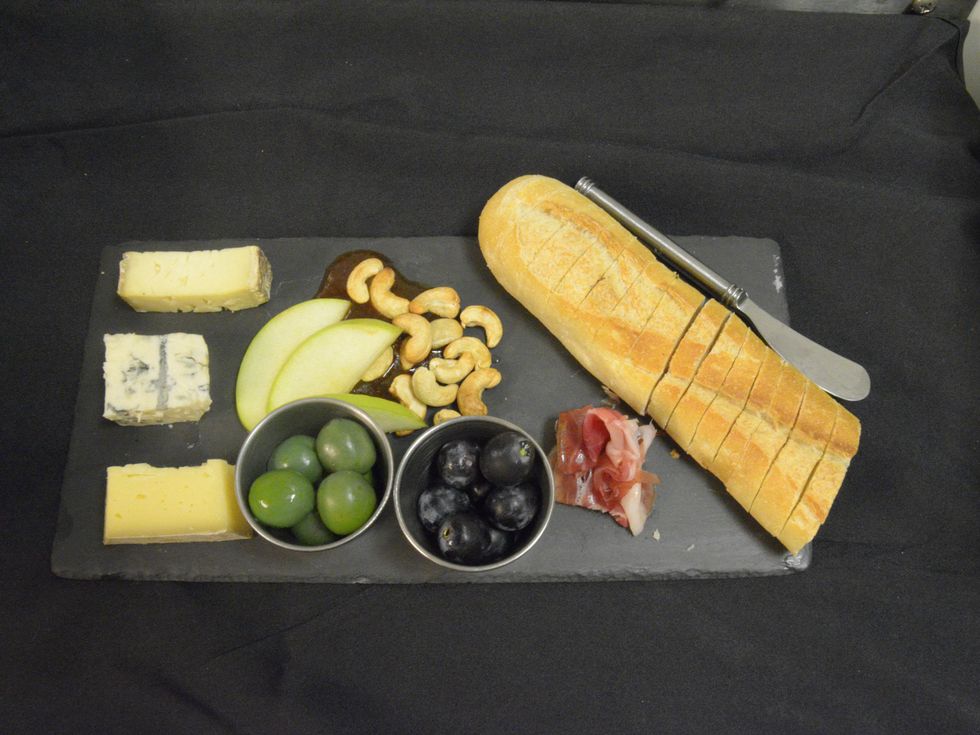 Antonelli cheese plate at Violet Crown cinema