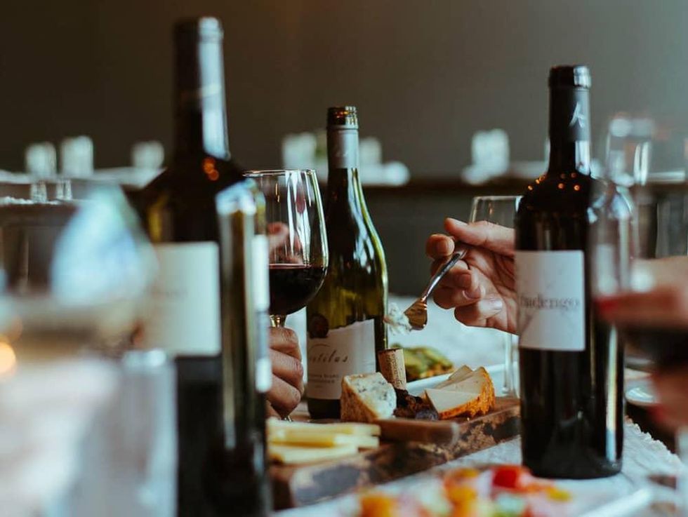 Apothecary Cafe & Wine Bar food table dish bottle glass