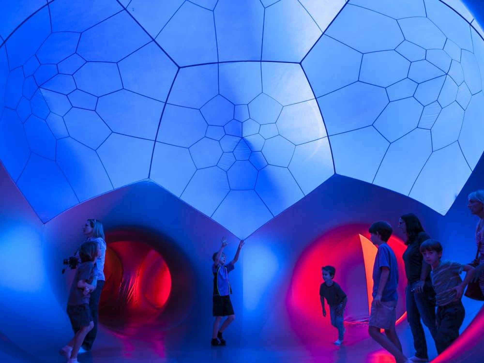 Architects of Air Luminarium Pentalum Long Center blue kids 2015