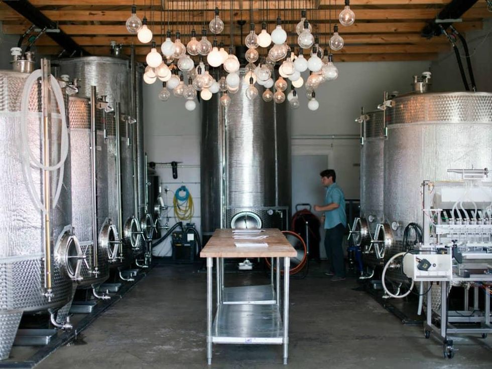Argus Cidery tanks tasting room