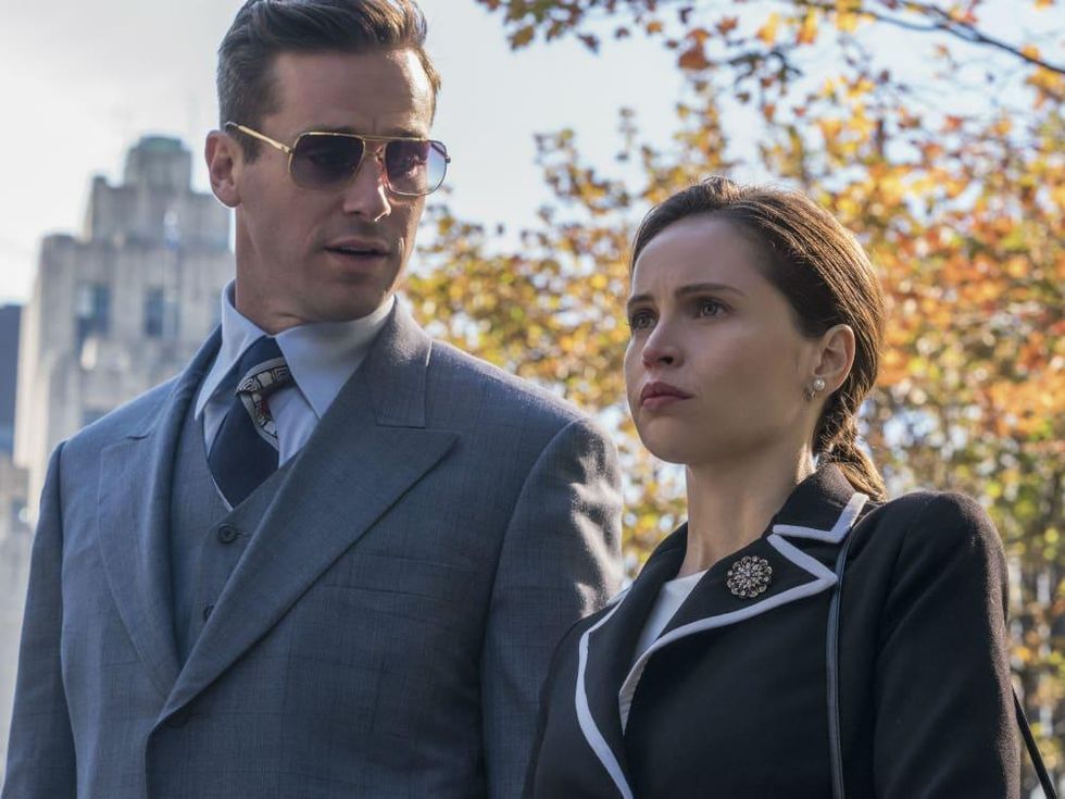 Armie Hammer and Felicity Jones in On the Basis of Sex