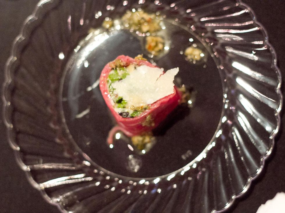 Art Bites Event at the Russell Collection in Austin Due Forni Flux Carpaccio Chef Carlos Buscaglia Artist Court Lurie