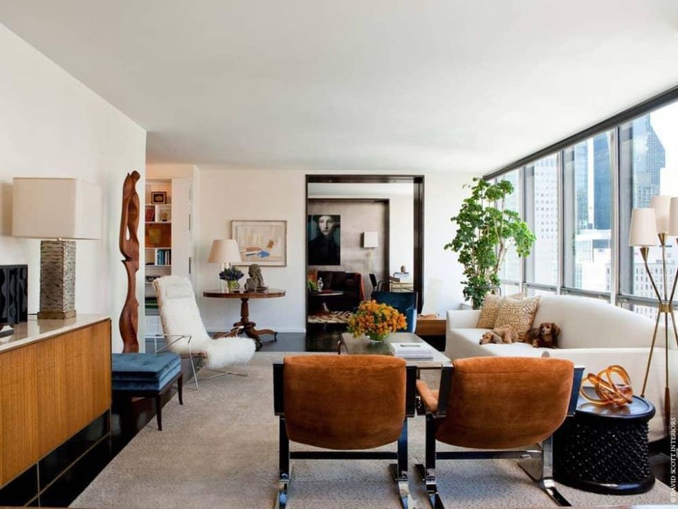 Artisan pieces in living room