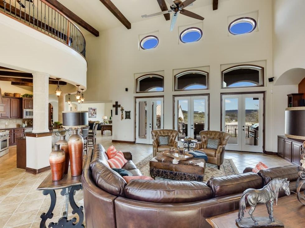 A languid Lake Travis lifestyle awaits at this stunning home outside ...