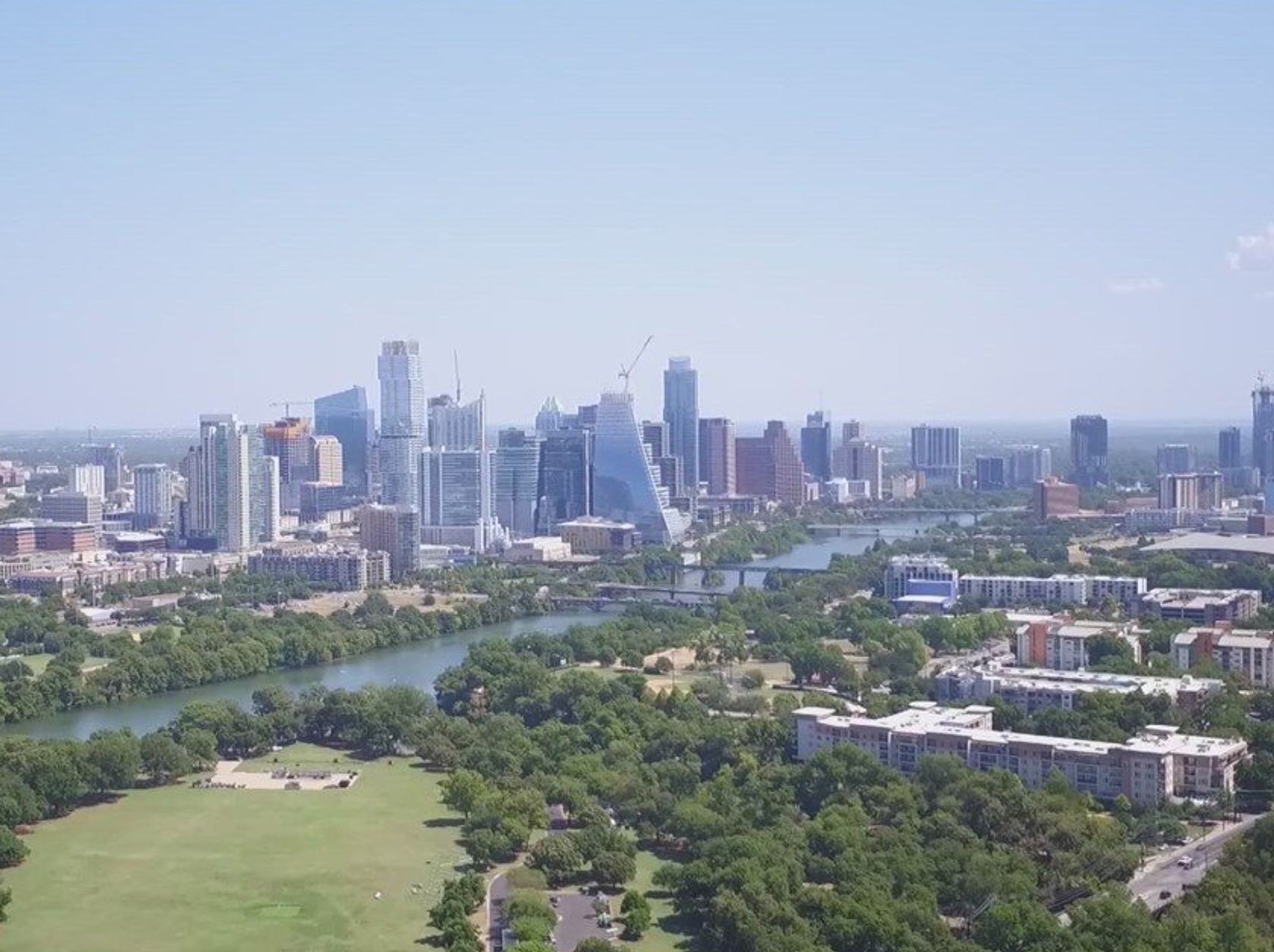Austin aerial skyline