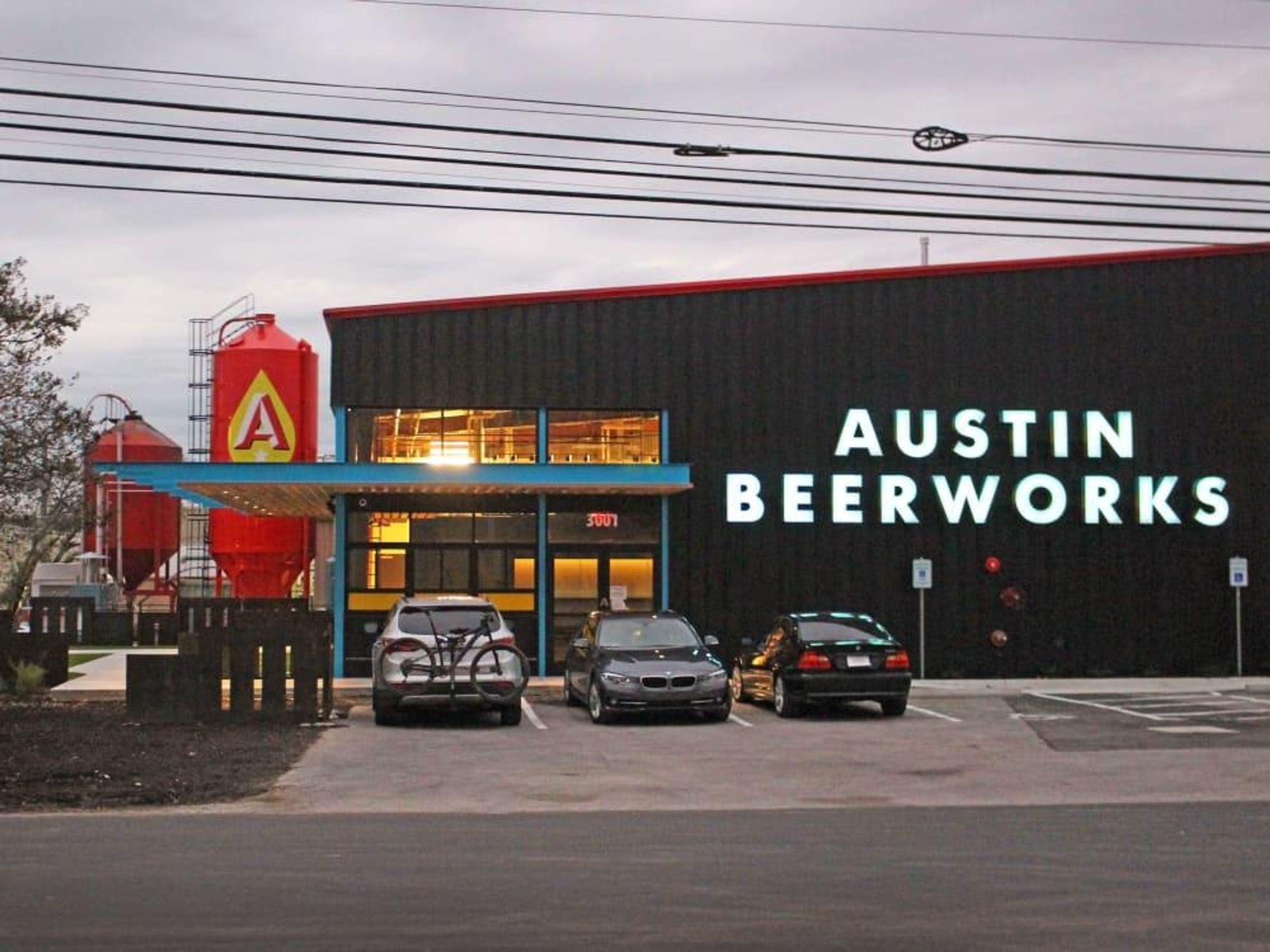Austin Beerworks brewery front sign
