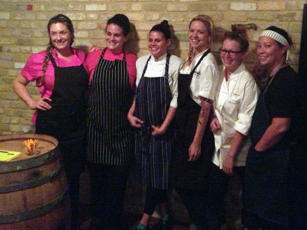 Austin chefs Erika Beneke, Bridget Bishop, Kenzie Allen, Hannah Love, Abby Yates, Alexis Chong