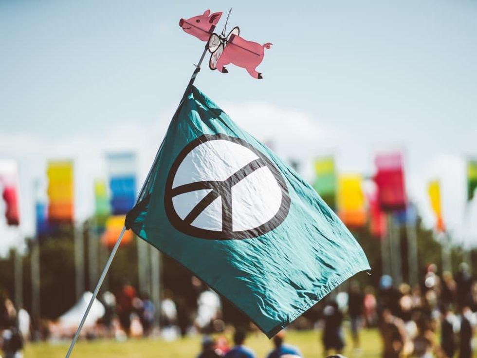 Austin City Limits Festival ACL Fest 2017 Weekend 1 Fiesta Peace Pig Flag