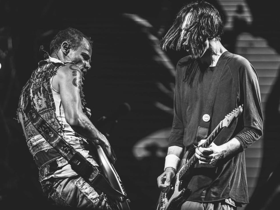 Austin City Limits Festival ACL Fest 2017 Weekend One Flea and John Frusciante Red Hot Chili Peppers