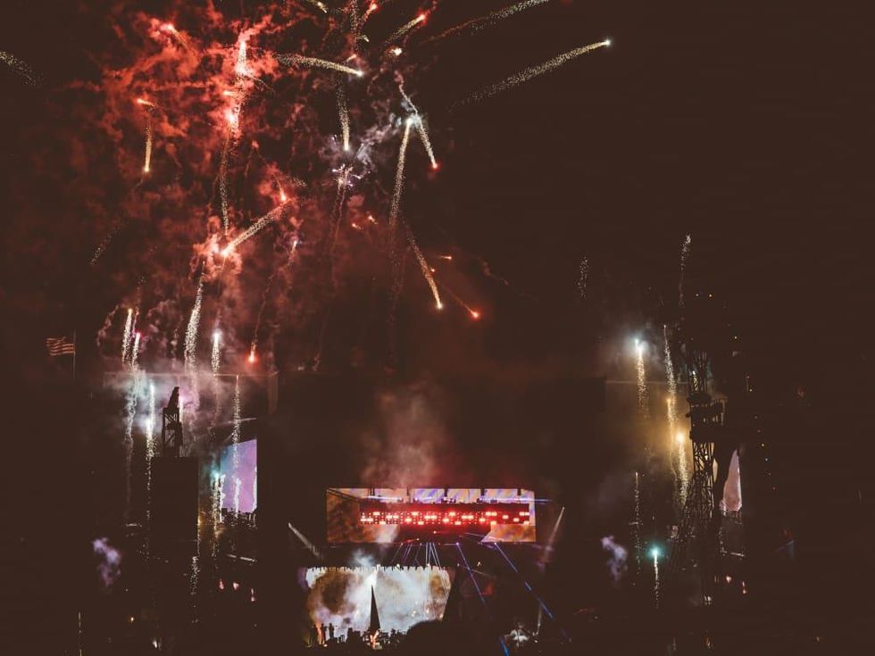 Austin City Limits festival fireworks