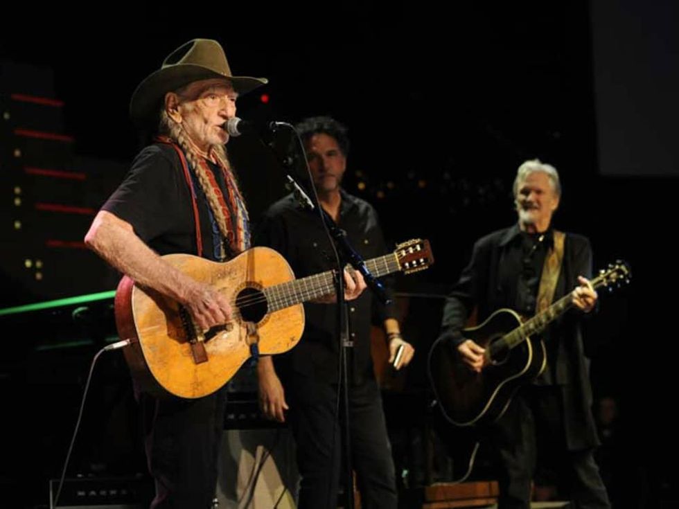 Austin City Limits Hall of Fame induction 2016 Willie Nelson Mickey Raphael Kris Kristofferson