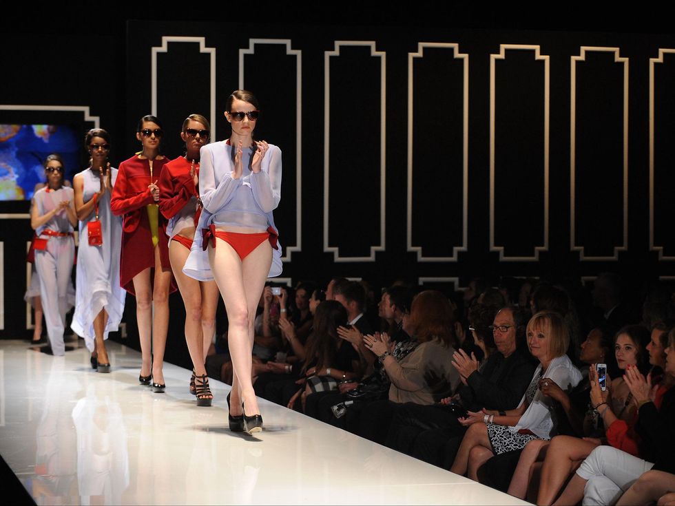 Austin Fashion Week 2014 Designer All Stars Runway Show Girl Incarnadine by Michelle Lesniak