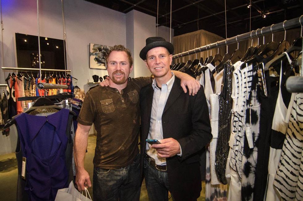 Austin Fashion Week kick off party at estilo 2013 C.J. Linton and Walt Johnson