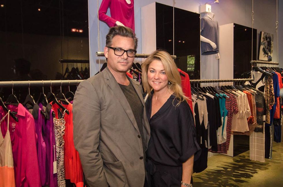 Austin Fashion Week kick off party at estilo 2013 Michael Boone and Melissa Baum