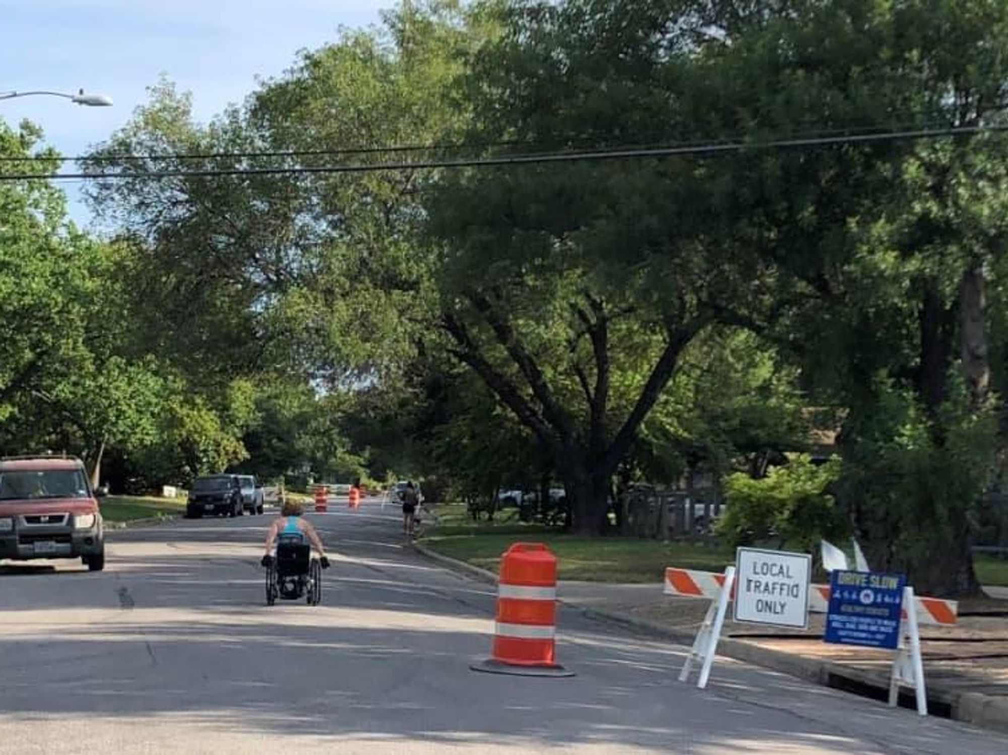 Austin healthy streets man in wheelchair
